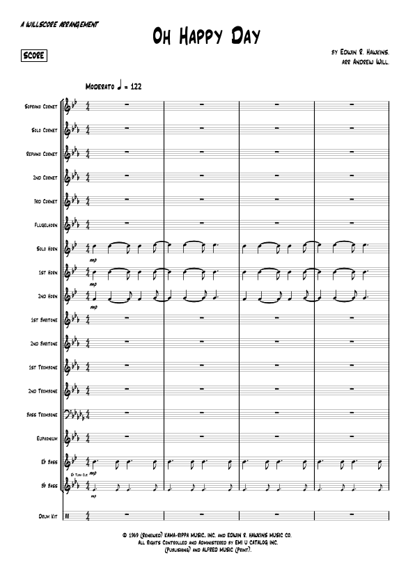 Oh Happy Day (arr. Andrew Will)
