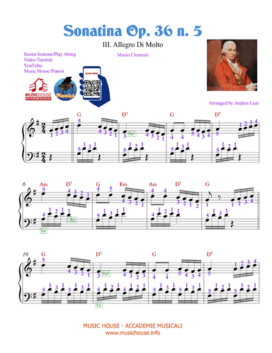 Sonatina Op. 36 n.5 (arr. Andrea Luzi)