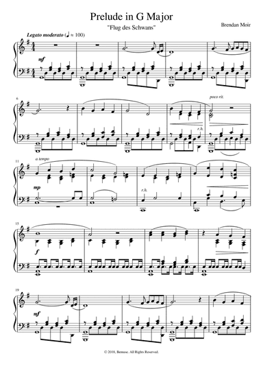 Prelude in G Major ("Flug des Schwans")