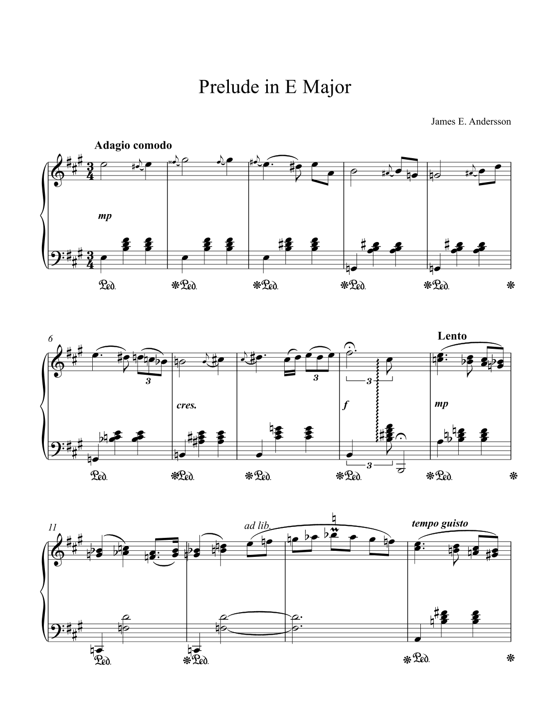 Prelude in E Major