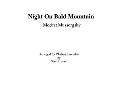 Night On Bald Mountain (arr. Gary Bricault)