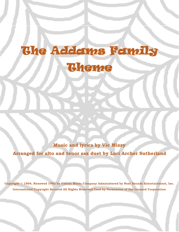 The Addams Family Theme (arr. Lori Archer Sutherland)