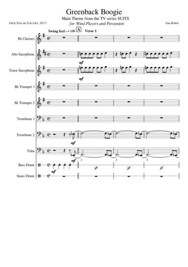 Greenback Boogie (arr. Peet du Toit)