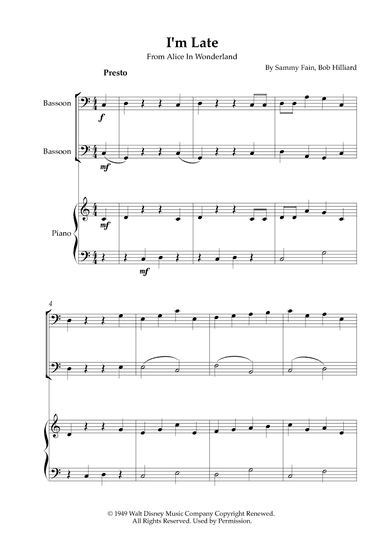 I'm Late (arr. Karen Gueiros)