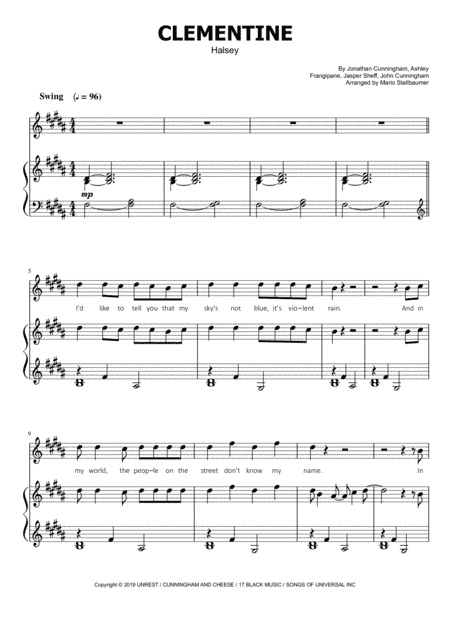 Halsey-clementine (arr. Mario Stallbaumer)