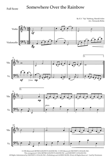 Over The Rainbow (arr. Fernando Britto)