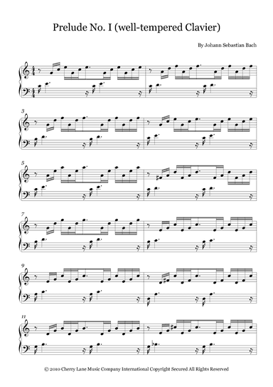 Prelude No. I (well-tempered Clavier) (arr. Fernanda Moura)