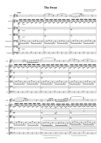 The Swan (arr. Mariia Yaremak)