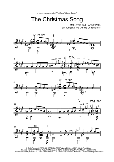 The Christmas Song (chestnuts Roasting On An Open Fire) (arr. Dennis Greensmith)