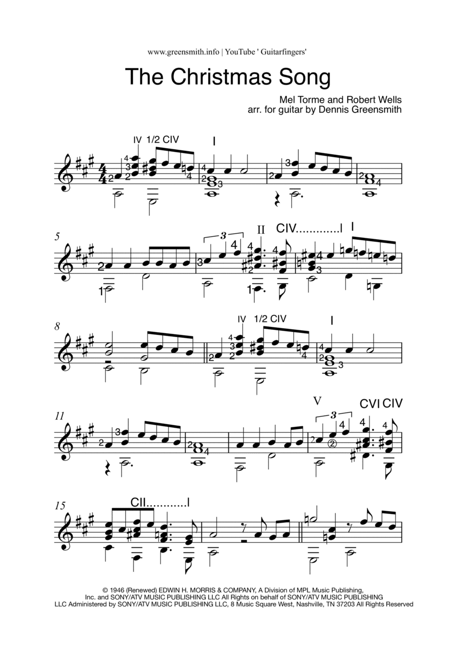 The Christmas Song (chestnuts Roasting On An Open Fire) (arr. Dennis Greensmith)