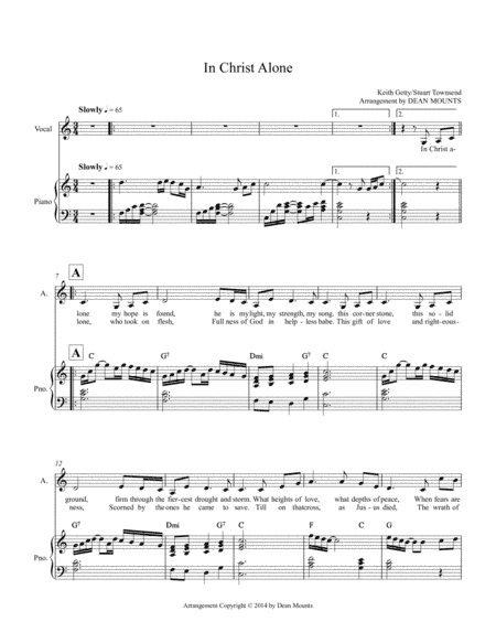 In Christ Alone (arr. Dean Mounts)