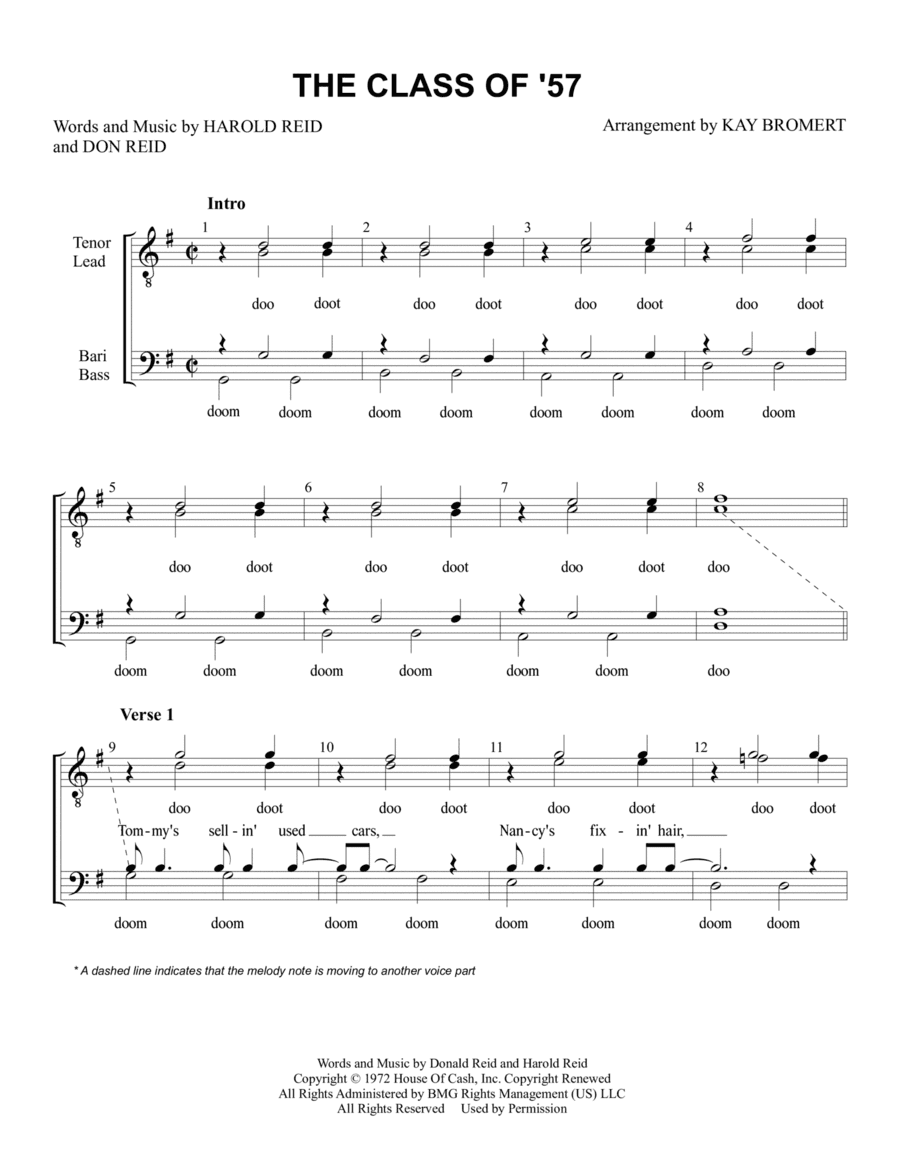 Class Of '57 (arr. Kay Bromert)