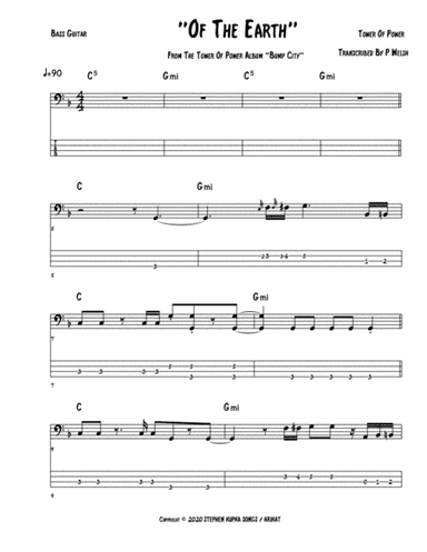 Of The Earth (arr. Accubass)