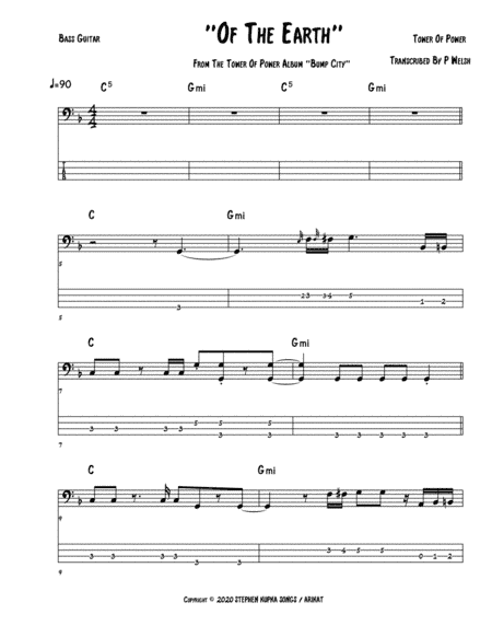 Of The Earth (arr. Accubass)