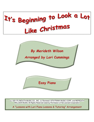 It's Beginning To Look Like Christmas (arr. Lori Cummings)