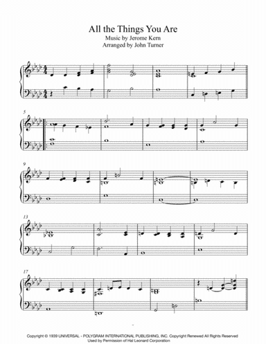 All The Things You Are (arr. John Turner)