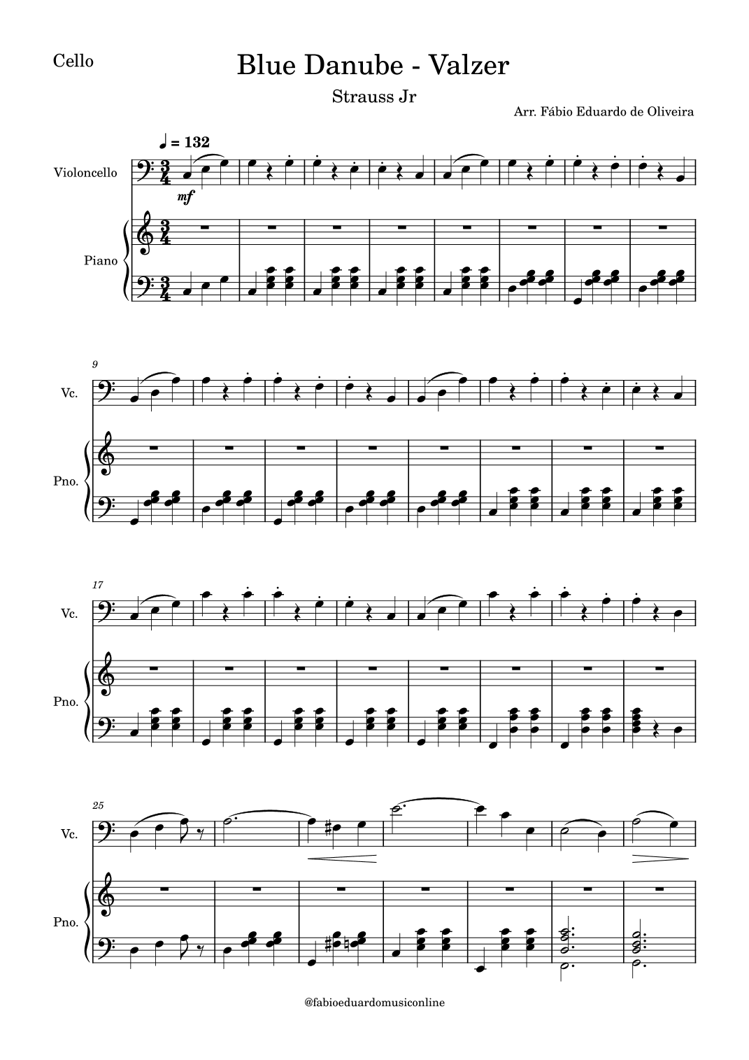 The Blue Danube (Strauss) (arr. Fabio Eduardo de Oliveira)