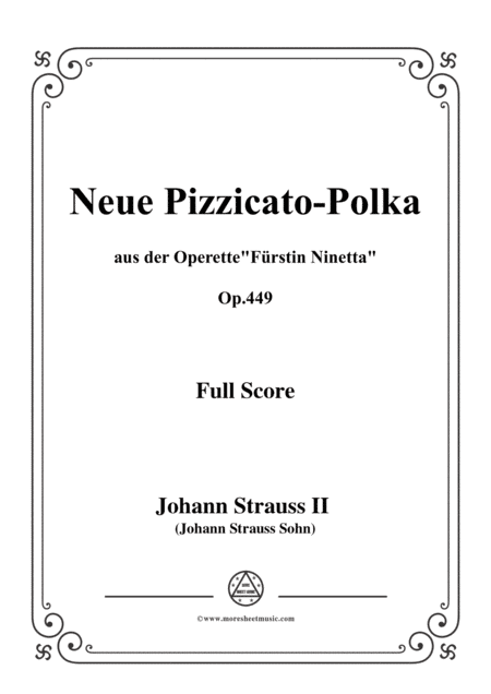 Johann Strauss II-Neue Pizzicato-Polka,Op.449,for orchestra (arr. MSM)