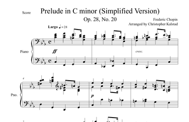 Prelude in C Minor (Chopin - Simplified Version) (arr. Christopher Kalstad)