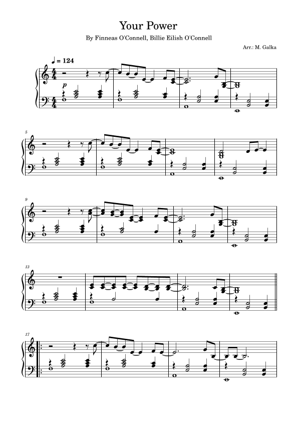 Your Power (arr. M. Galka)