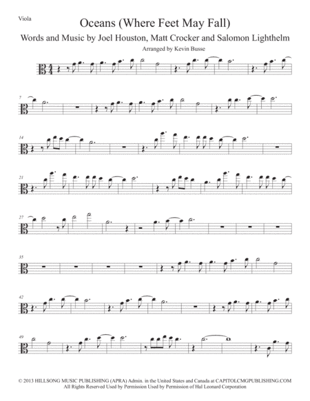 Oceans (Where Feet May Fail) (arr. Kevin Busse)