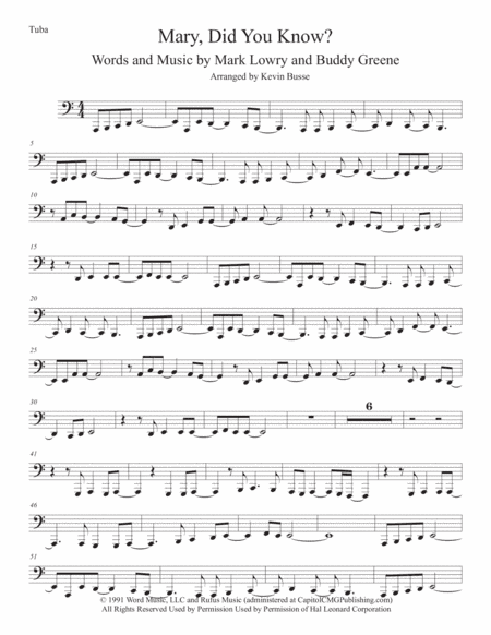 Mary, Did You Know? (arr. Kevin Busse)