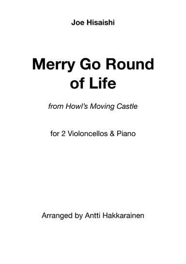Merry-go-round Of Life (arr. Antti Hakkarainen)