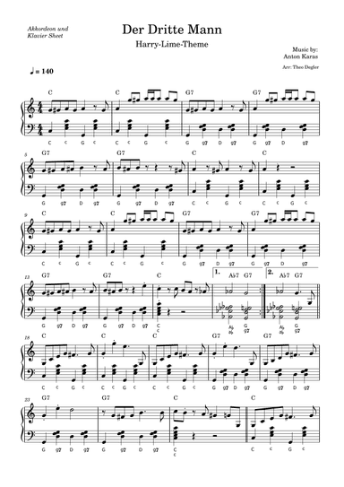The Third Man (the Harry Lime Theme) (arr. Theo Degler)
