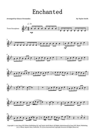 Enchanted (arr. Glauco Fernandes)