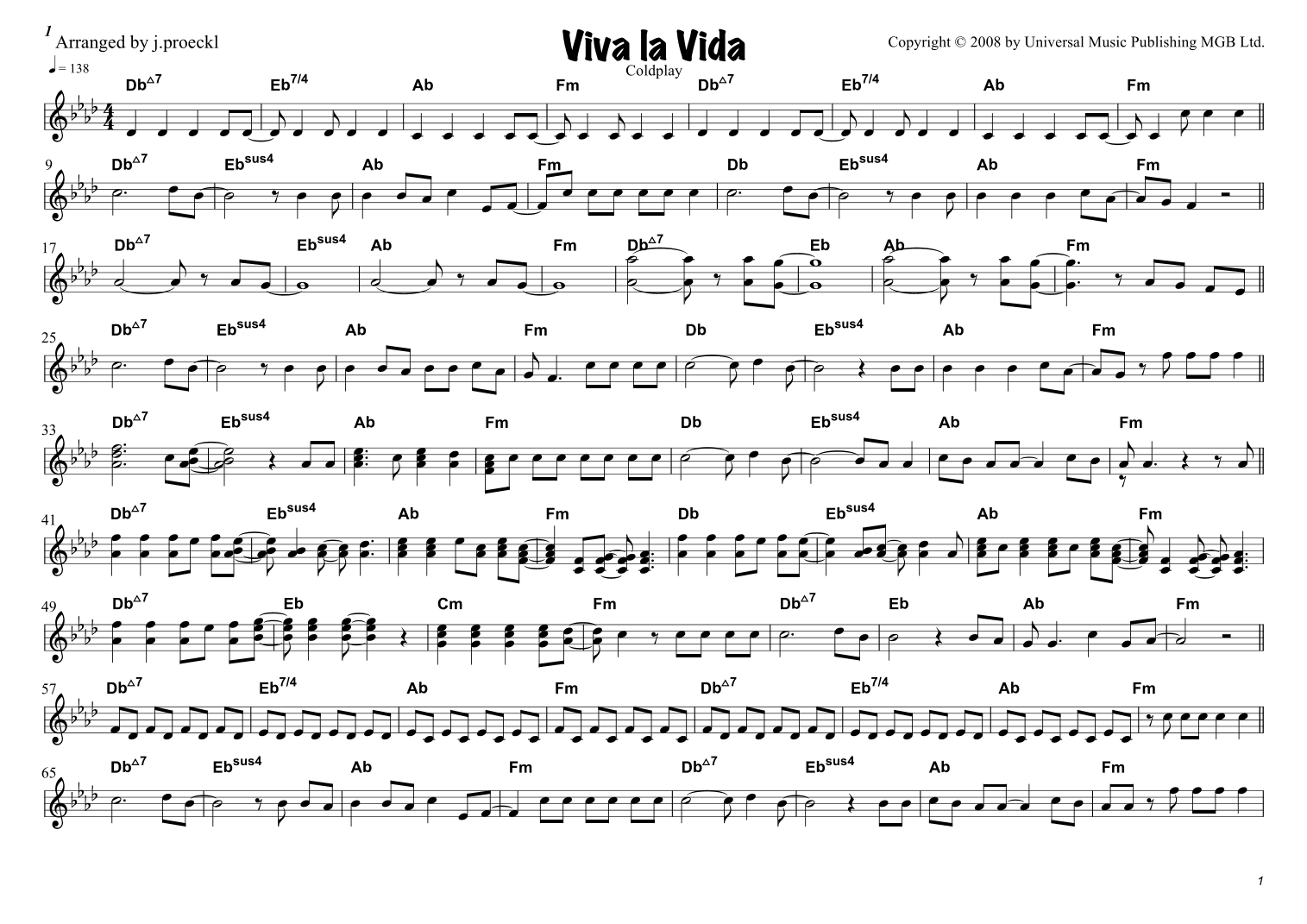 Viva La Vida (arr. JP-Synphonic)