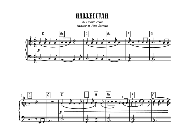 Hallelujah (arr. Felix Shepherd)