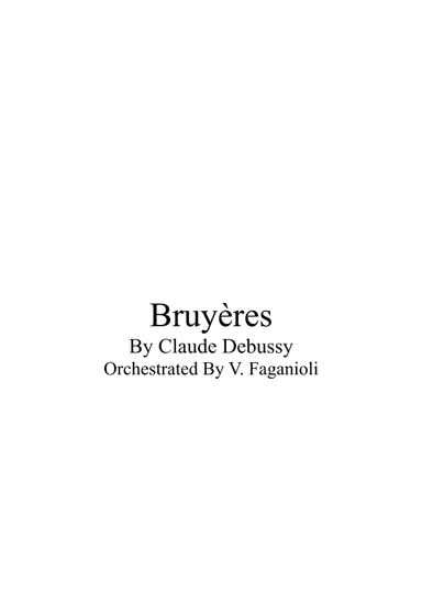 Bruyères (arr. Valdeci Faganioli)