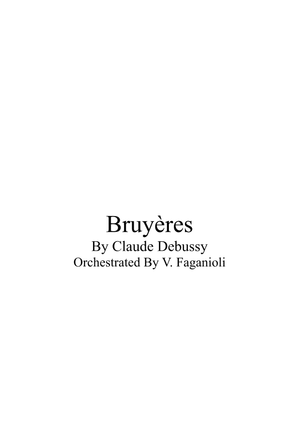 Bruyères (arr. Valdeci Faganioli)