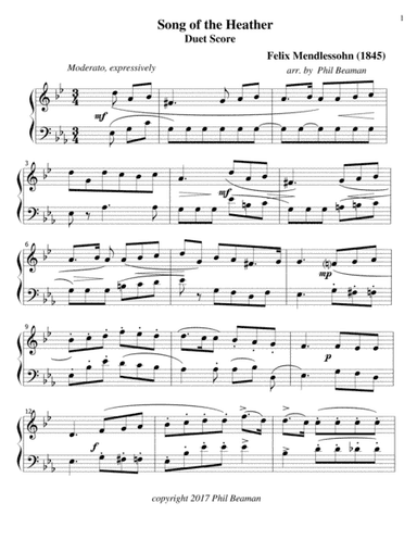 Song of the Heather - Mendelssohn- French Horn/Cello duet (arr. Phil Beaman)