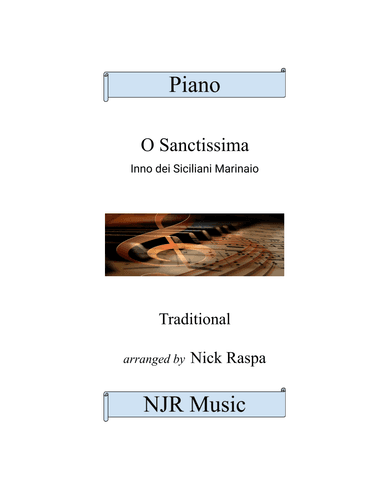 O Sanctissima - intermediate piano (arr. Nick Raspa)