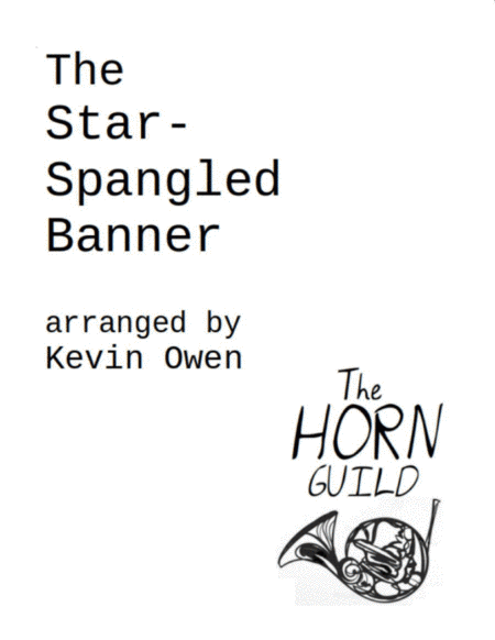 The Star Spangled Banner (arr. Kevin Owen)
