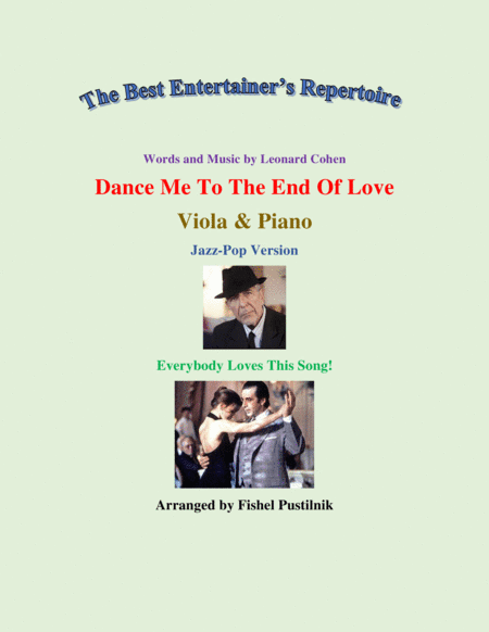 Dance Me To The End Of Love (arr. Fishel Pustilnik)