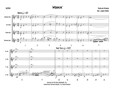 Moanin' (arr. Logan Moore)