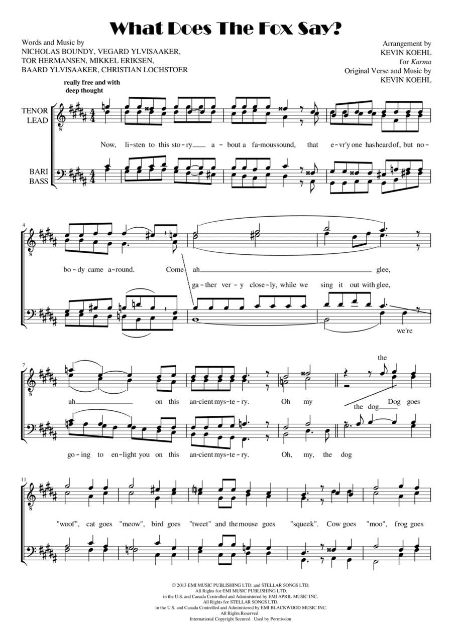 The Fox (arr. Kevin Koehl)