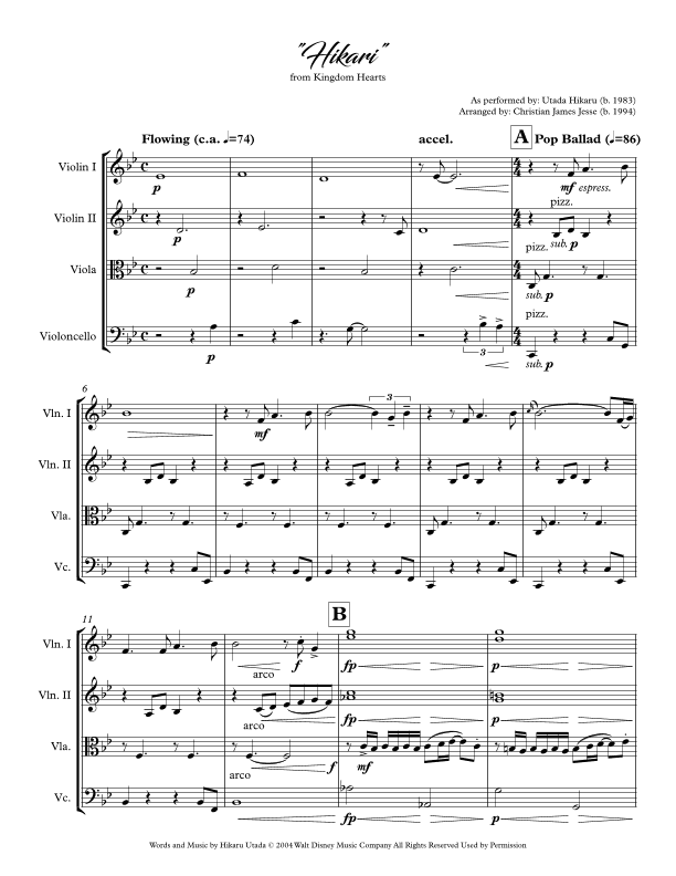 Hikari (arr. Christian Jesse)