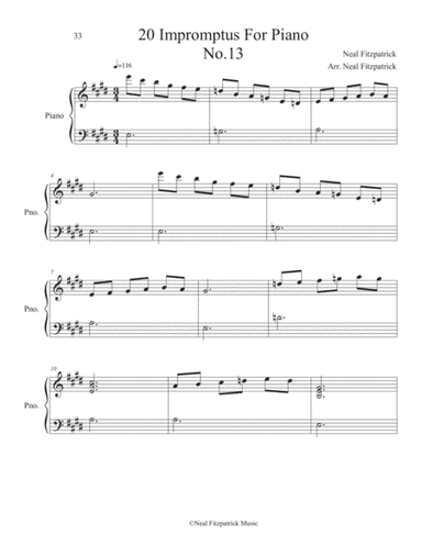 Impromptu No.13 For Piano