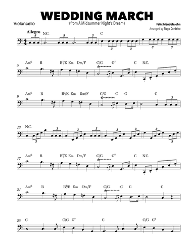 Wedding March (arr. Tiago Cordeiro)
