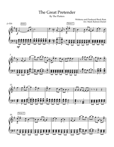 The Great Pretender (arr. Mark RD)