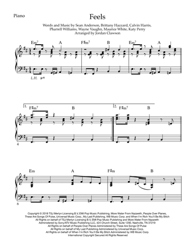 Feels (arr. Jordan Clawson)