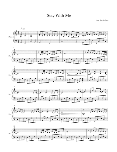 Stay With Me (arr. Sarah Stec)