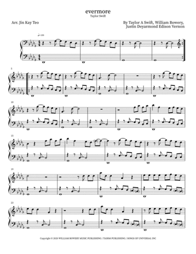 Evermore (arr. Jin Kay Teo)