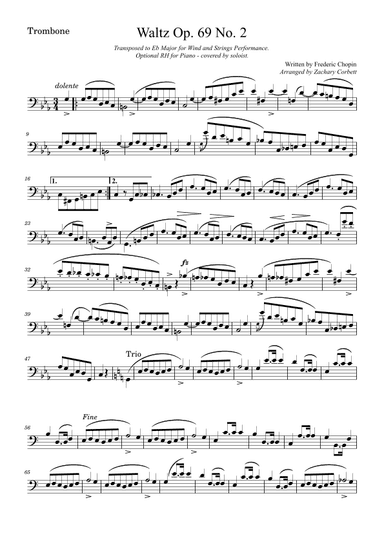 Waltz Op. 69 No. 2 (arr. Zachary Corbett)