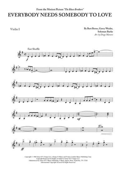 Everybody Needs Somebody To Love (arr. Diego Marani)
