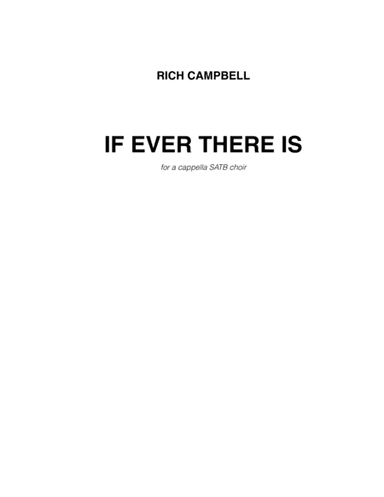 If Ever There Is
