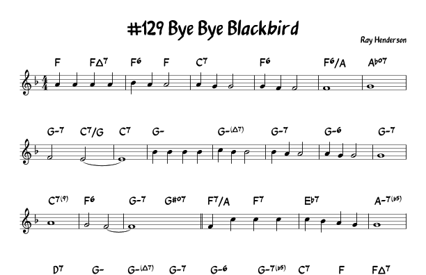 Bye Bye Blackbird (arr. John Fries)